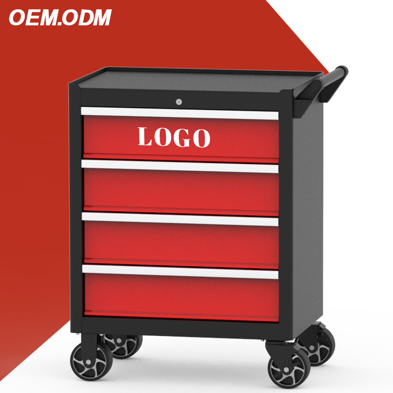 Tools Trolley For Workshop - Lemari Perkakas Logam Murah 4 Laci