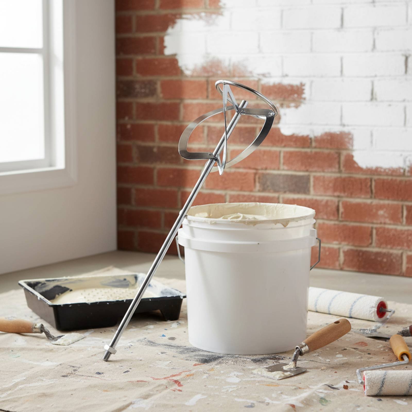 Workshop Tools Types - Pengaduk Semen Tahan Lama, Aksesori Bor