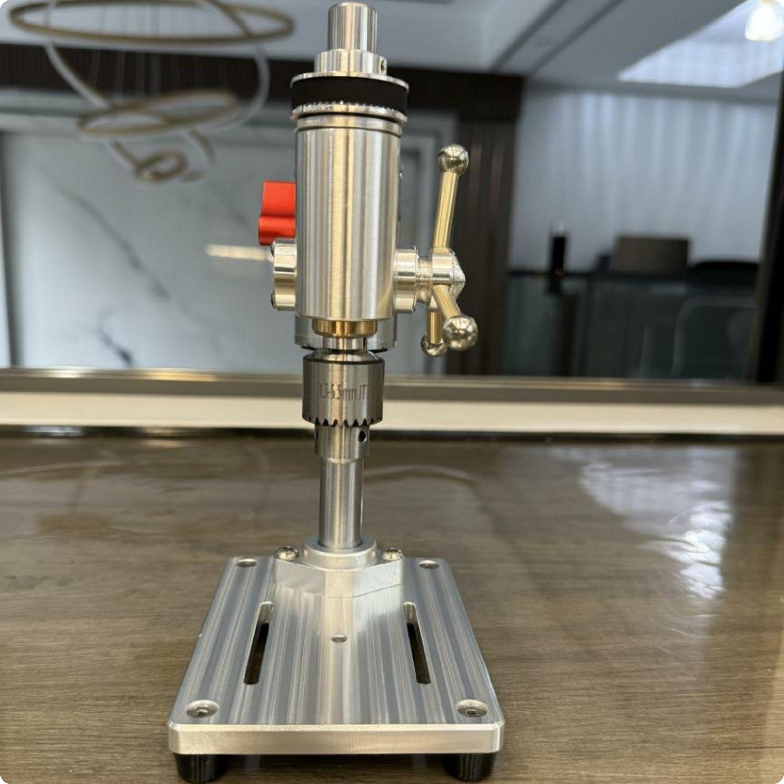 Drill Press Bench - Bor Meja Presisi Portabel dari Aluminium