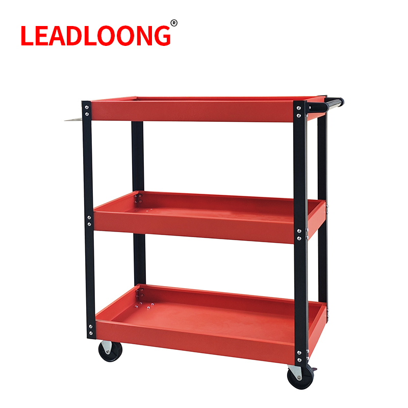 Tools Trolley For Workshop - LEADLOONG bangku perbaikan mobil, keranjang alat