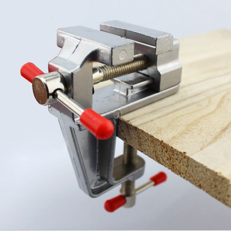 Drill Press Bench - Klem Meja Mini Multifungsi 3.5&quot Aluminium